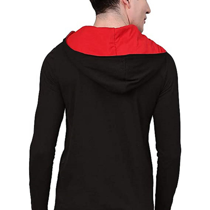 Mens Casual Cotton Color Block Hoodies