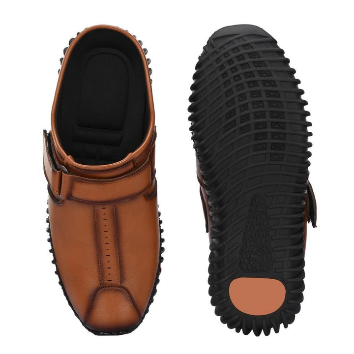 Men's Bantu Style Tan Loafer Casual Shoe