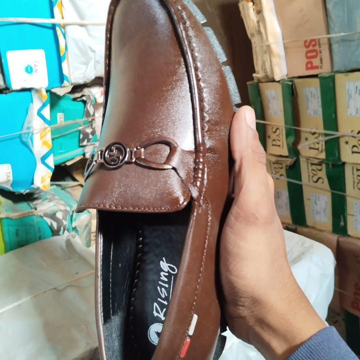 Men Casual Brown Synthetic Loafers